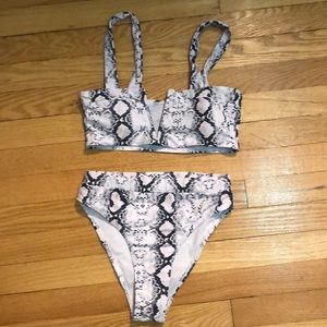 Snake skin bikini NWOT